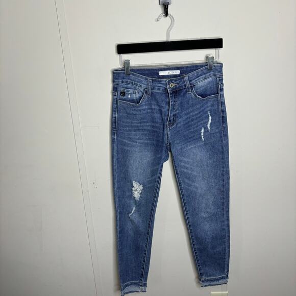 KanCan Loveland Mid Rise Fray Hem Skinny Style kc6241m Women's Size 7/27 - Picture 2 of 10